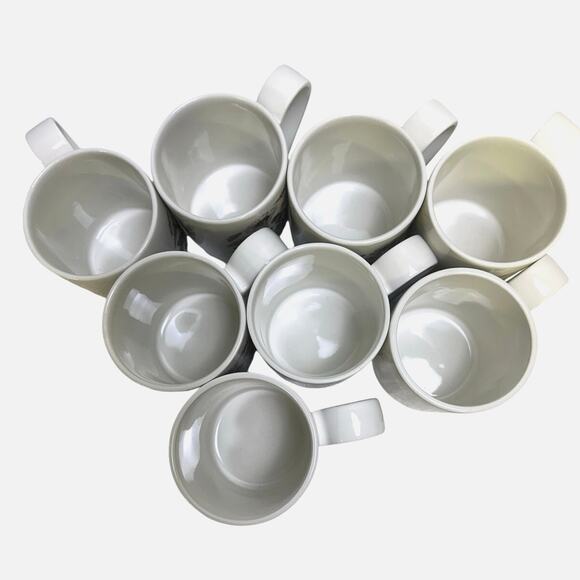 Portmeirion Vintage Botanic Garden England 'Daisy' Back Strap Handle Mug Set 8 - Picture 5 of 7